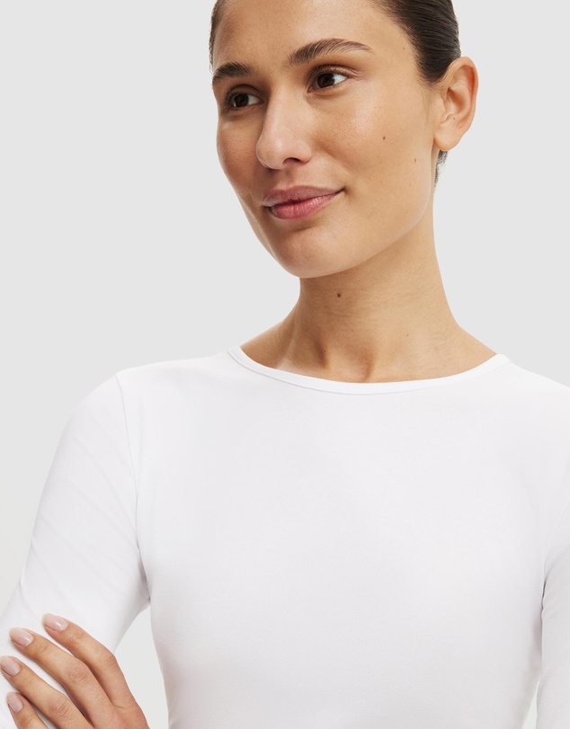 Cotton On - Longline Crew Long Sleeve Top
