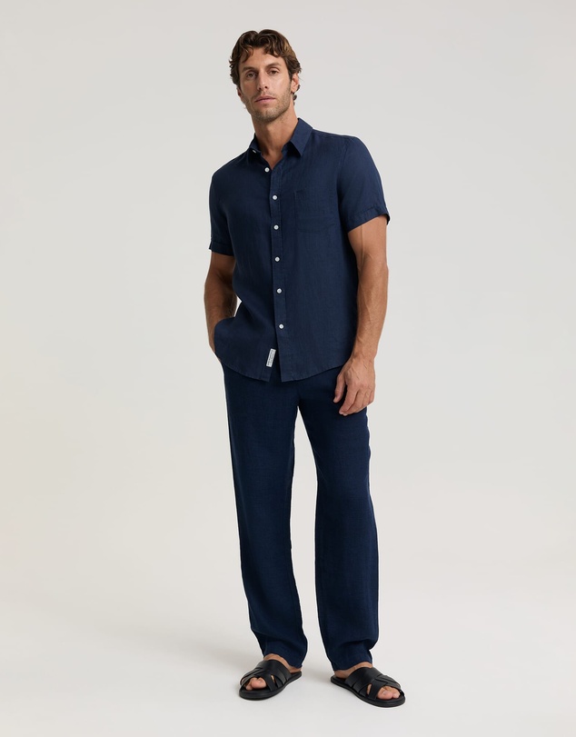 Sportscraft - Short Sleeve Linen Shirt