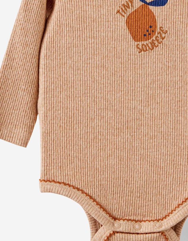 Cotton On Kids - Organic Pointelle Long Sleeve Bubbysuit