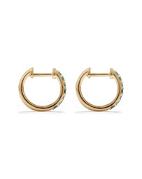 Michael Hill - London Blue Topaz Huggie Hoop Earrings in 10kt Yellow gold