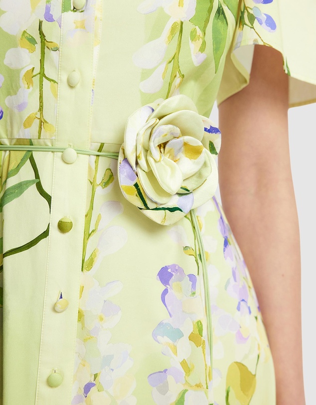 LEO LIN - Bianca Short Sleeve Midi Dress