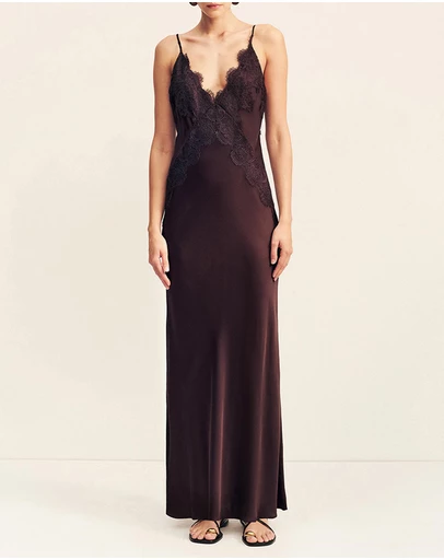 Shona Joy - Simona Lace Slip Maxi Dress