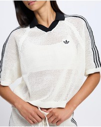 adidas Originals - Knitted Crochet Polo