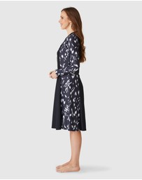 Modest Mermaid - Fleck Shore zip swim dress SPF50+