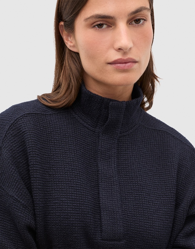 Seed Heritage - Textured Twist Funnel Neck Sweat