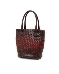 Pre-Loved by Azura Reborn - Pre-Loved Bicolor Nappa Intrecciato Bucket Bag