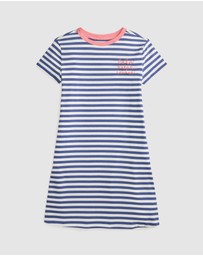 Polo Ralph Lauren - Striped Logo Cotton Jersey Dress - ICONIC EXCLUSIVE - Teens