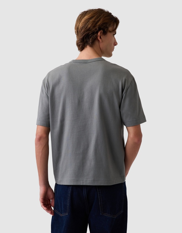 GAP - Intl SS Relaxed Heavy Cropped Logo T-Shirt