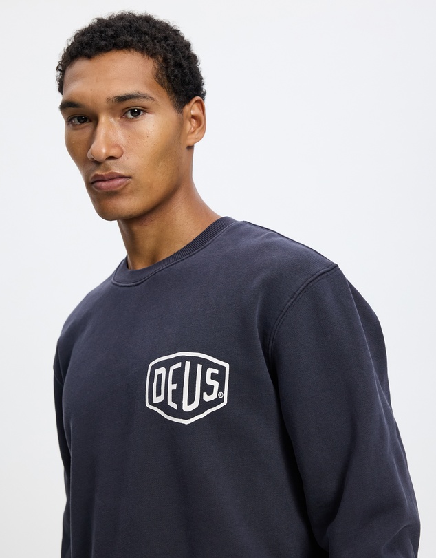 Deus Ex Machina - Shield Garment Dyed Crew Sweatshirt