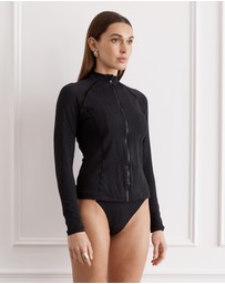 Aqua Blu Australia - Foncé Hayley Rash Guard