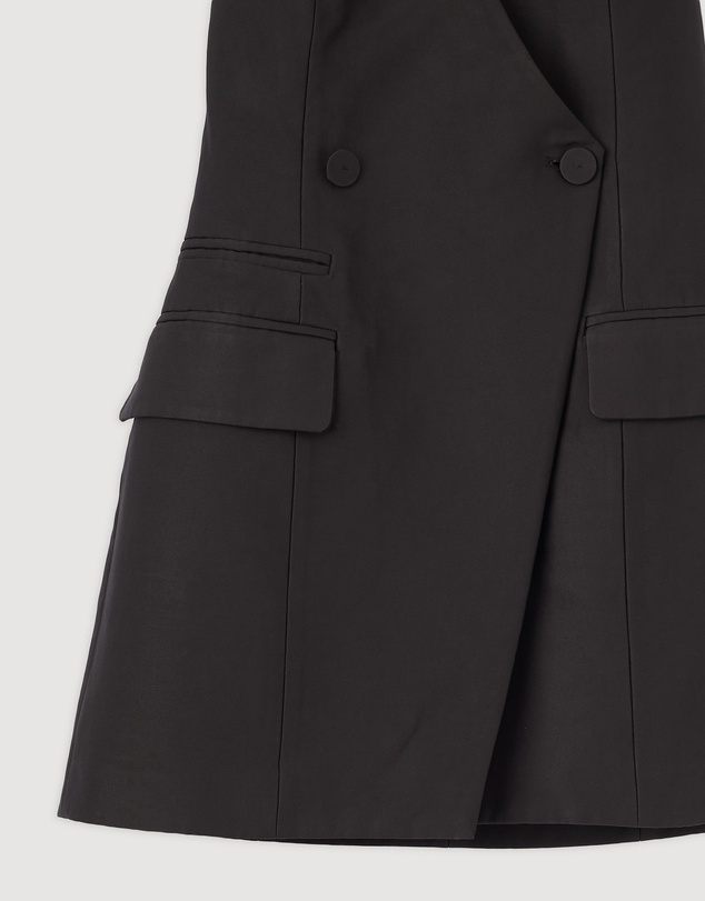 Revibe - Repaired Shona Joy Otis Tailored Wrap Mini Dress - AU 8