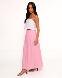 Petal & Pup - Simone Skirt Set - White Pink