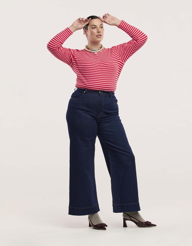 Obus - Traveller Waffle Henley Top