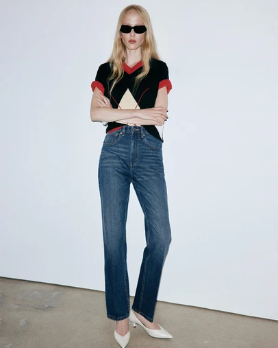 M.N.G - High Waist Straight Jeans