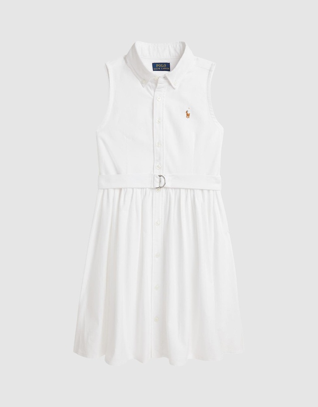 Polo Ralph Lauren - Belted Cotton Oxford Shirtdress - Teens