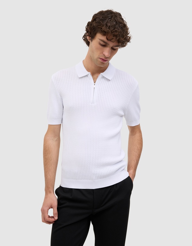 Politix - Callum Textured Knit Polo