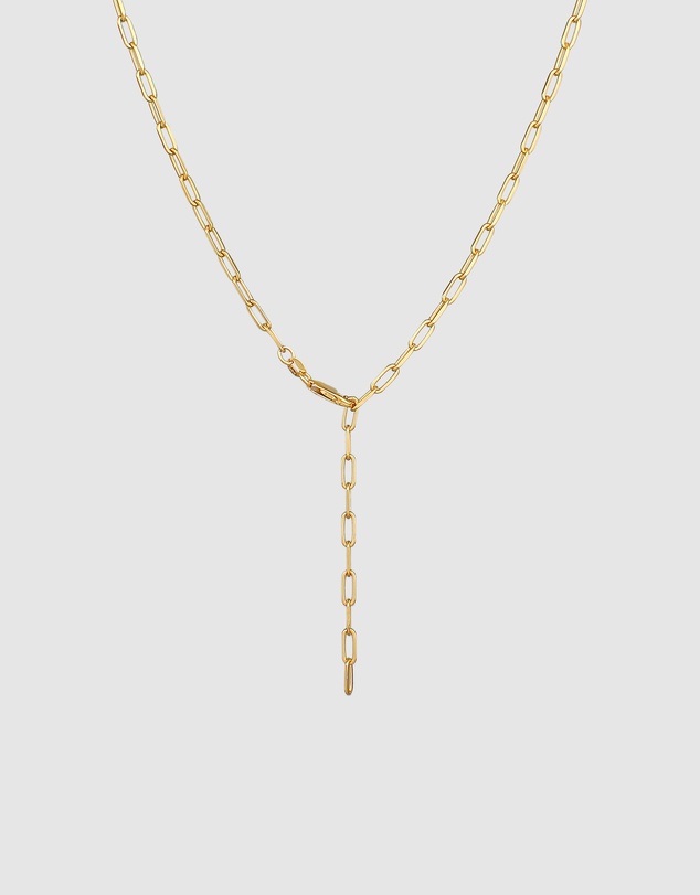 Elli Jewelry - Y-Necklace in Gold-Plated 925 Silver