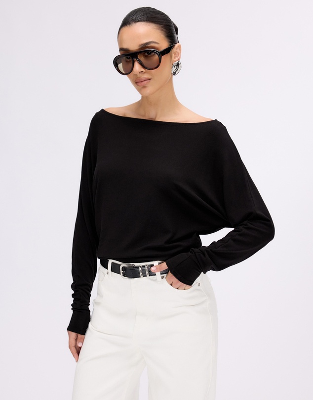 Minima Esenciales - Tia Bat Wing Long Sleeve Top