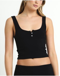 General Pants Co. Basics - Soft Knit Button Tank