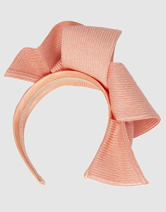 Max Alexander - Large Wavy Coral Racing Fascinator