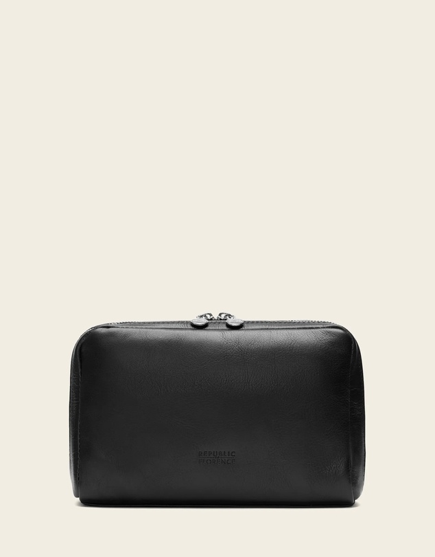 Republic of Florence - Primo Matt Black Toiletry Bag
