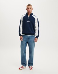 Cotton On - 1/4 Zip Graphic Fleece