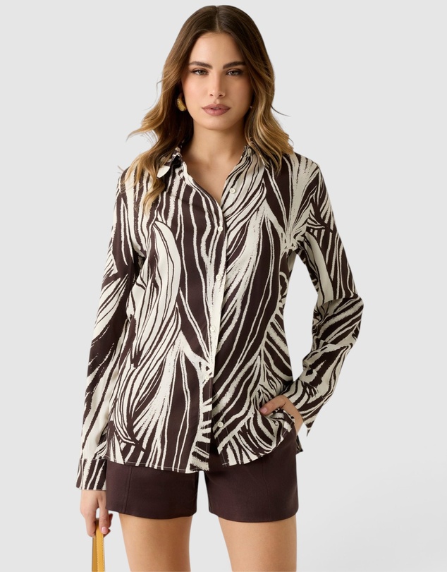 GUESS - Long Sleeve Bastienne Shirt