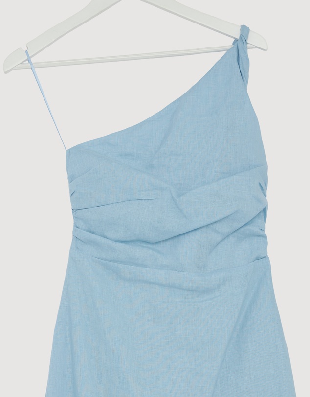 Revibe - Repaired AERE Lettie One Shoulder Maxi Dress - AU 8