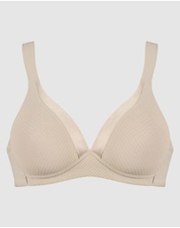 Naturana - Wednesday Jacquard Wireless T-Shirt Bra with Padded Straps