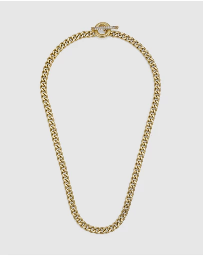 Fossil - Carlie T-Bar Gold Necklace