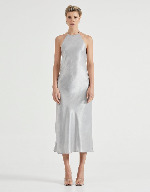 Third Form - Crush Bias Halter Dress