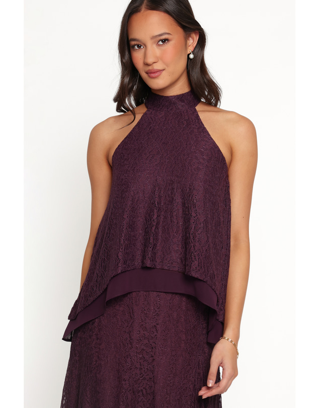 Petal & Pup - Tracy Halter Top - Lilac Lace