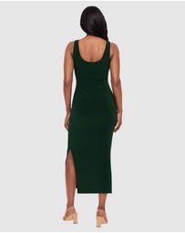 Miraclesuit Shapewear - Aria Maxi Bodycon Shaping Dress With Side Slit