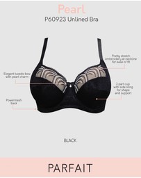 Parfait - Pearl Wired Unlined Full Bust Bra With Embroidery