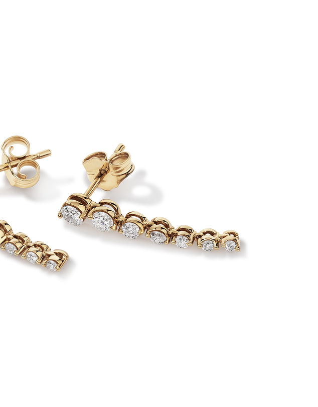 Michael Hill - Drop Earrings with 0.50 Carat TW of Diamonds in 18kt Yellow Gold
