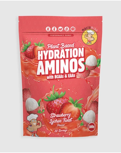 Macro Mike - Strawberry Lychee Plant Based Aminos - 300g