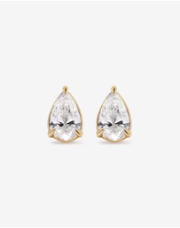 Michael Hill - 0.64 Carat TW Laboratory-Grown Diamond Pear Pendant and Earrings Box Set in 10kt Yellow Gold