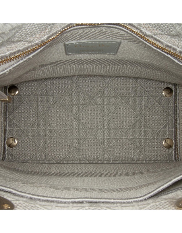 Pre-Loved by Azura Reborn - Pre-Loved dior Dior Caro Mini Bag Grey Embossed Canvas
