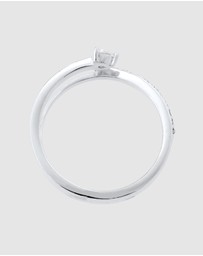 Elli Jewelry - Ring Zirconia Arrow 925 Sterling Silver
