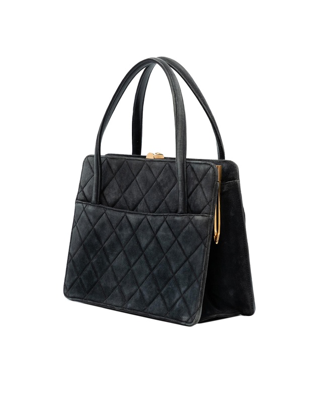 Pre-Loved by Azura Reborn - Pre-Loved Quilted Suede Handbag