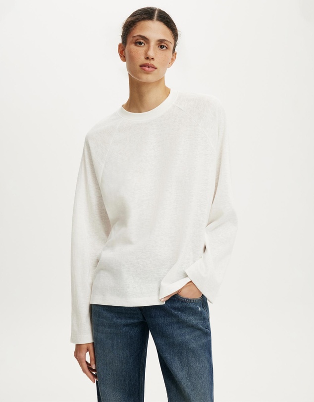 Cotton On - Boxy Raglan LS Tee