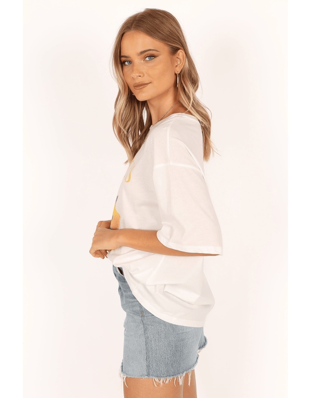 Petal & Pup - Citrus Tee - White