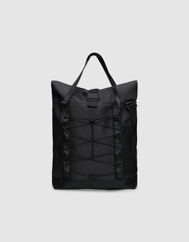RAINS - Trail Rolltop Tote Bag Black