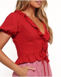 Petal & Pup - Andra Top - Red