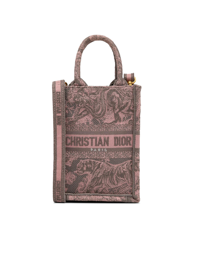 Pre-Loved by Azura Reborn - Pre-Loved Dior Canvas Vertical Book Tote with Detachable Strap