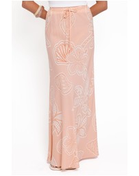 Petal & Pup - Marissa Maxi Skirt - Peach Floral