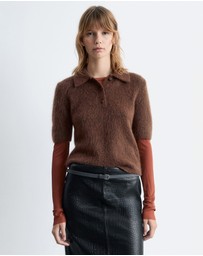 & Other Stories - Brushed Knit Polo T-Shirt