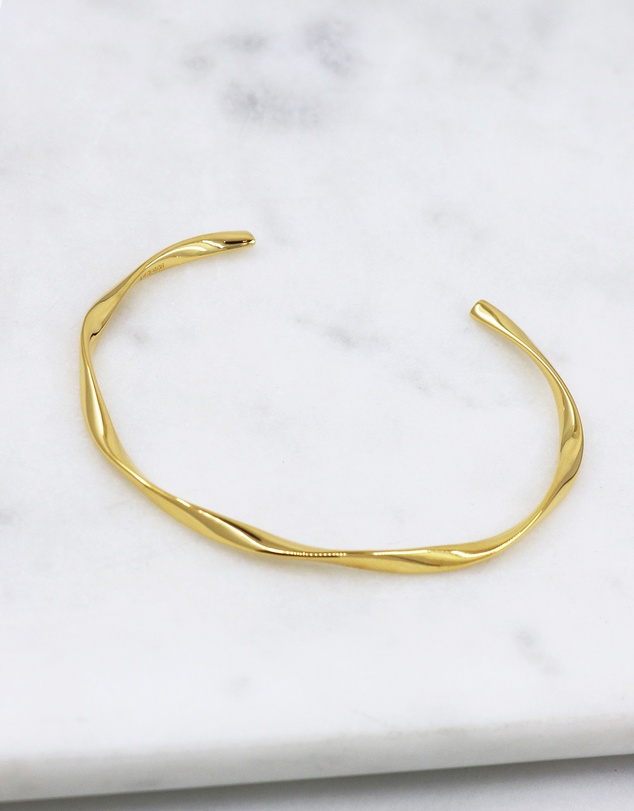 CA Jewellery - Form Cuff Bracelet Gold
