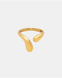 Zoe Olivia - Waterproof Organic Wave Adjustable Ring