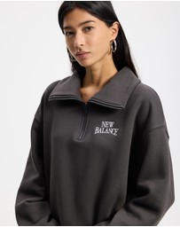 New Balance - Trackside Fleece Half Zip Sweat